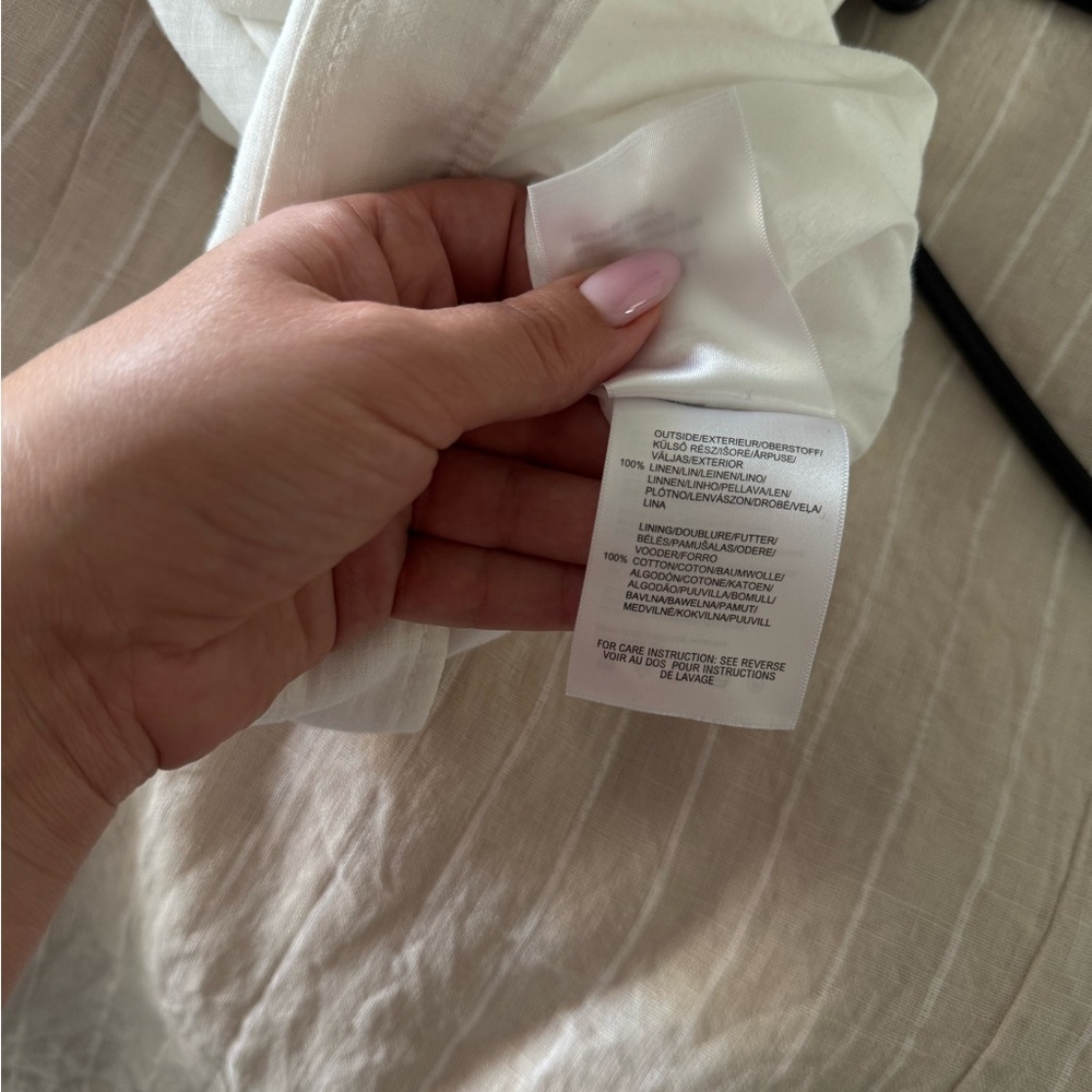 Cream Ribbed Fitted Tank Top - Picture 5 of 6